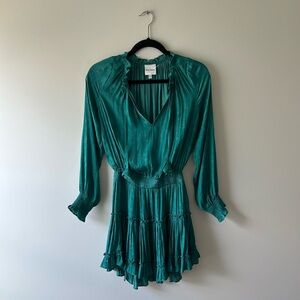 Skyler + Madison teal long sleeve dress